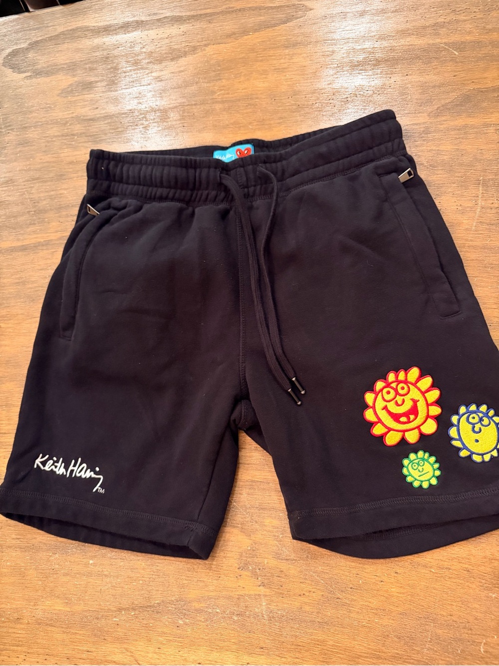 Shoe Palace x Keith Haring Sunflower Fleece Shorts (Black/Yellow) SOLD OUT Med